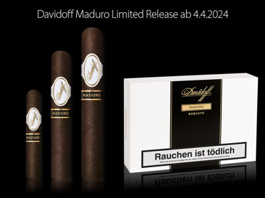 Davidoff Maduro Limited Release kommt bald - Davidoff Maduro kommt ab 4.4.2024 | ZigarrenSchachtel