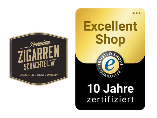 ZigarrenSchachtel.de erhält Trusted Shop Excellent Award - Excellent Shop Award für ZigarrenSchachtel.de