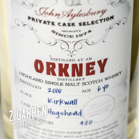 John Aylesbury Private Cask Selection Secret Orkney 6 Jahre