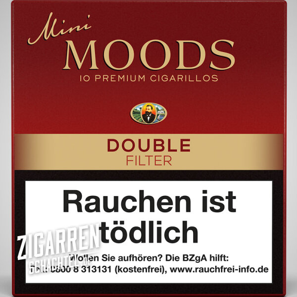 Dannemann Mini Moods Double Filter 10er Packung (3% Kistenrabatt)