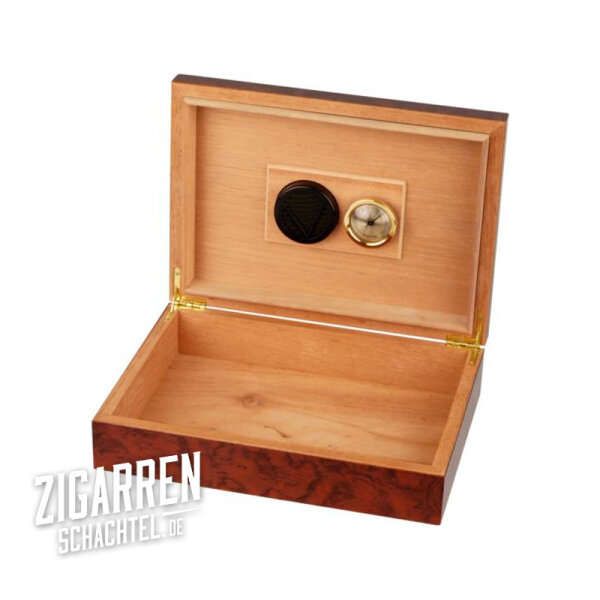 Echt-Holzdekor Humidor für 20 Zigarren