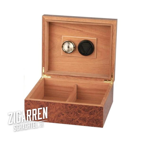 Humidor Wurzelholzdekor für 25-30 Zigarren