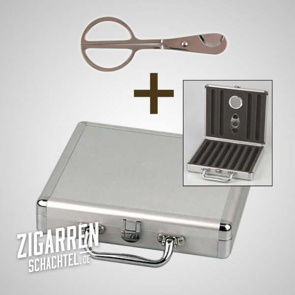 Bundle Reisehumidor + edle Zigarrenschere