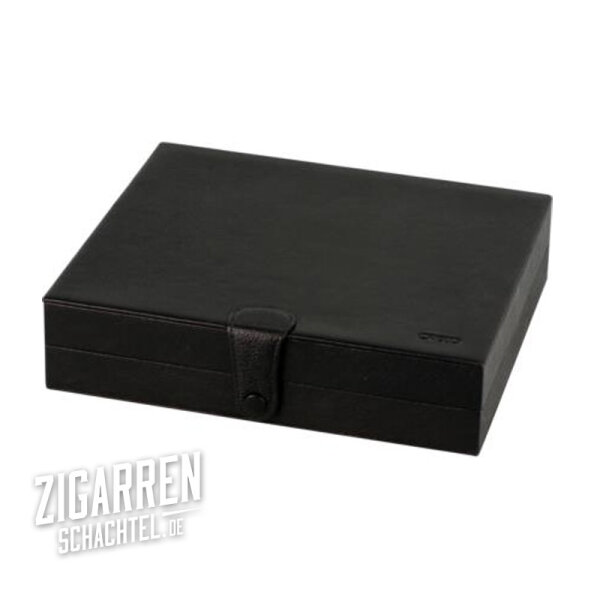 Credo Reisehumidor Leder schwarz für ca. 10 Zigarren