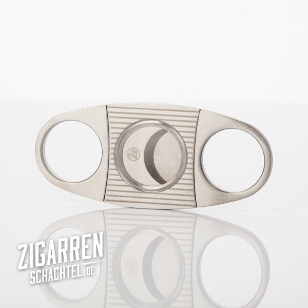 Zigarrenschneider chrom/satin Streifen 22 mm